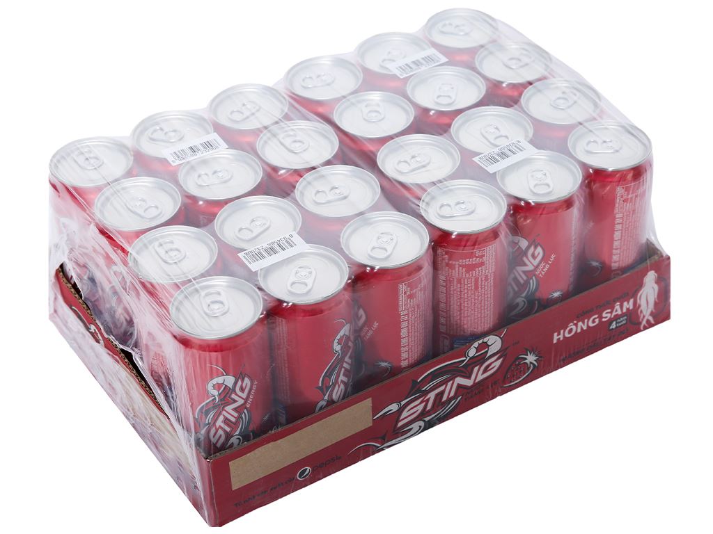 24 lon nước uống Sting dâu 320ml